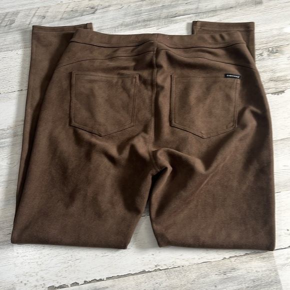 Sanctuary X Anthropologie Mona Chocolate Sueded Legging Size L - Picture 8 of 12